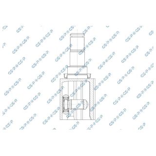 Jungčių komplektas, kardaninis velenas GSP 603519