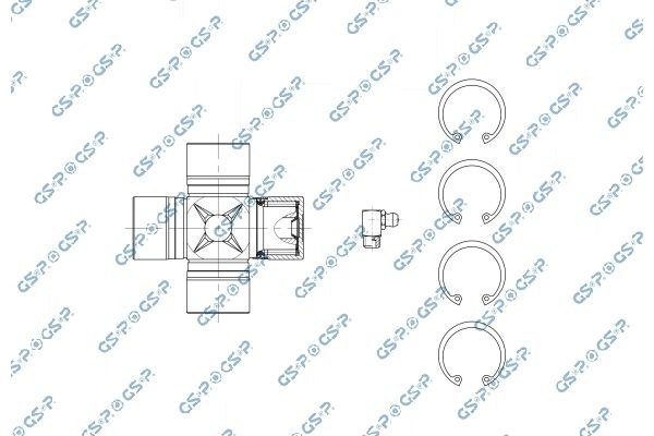 Jungtis, kardaninis velenas GSP UJ900144
