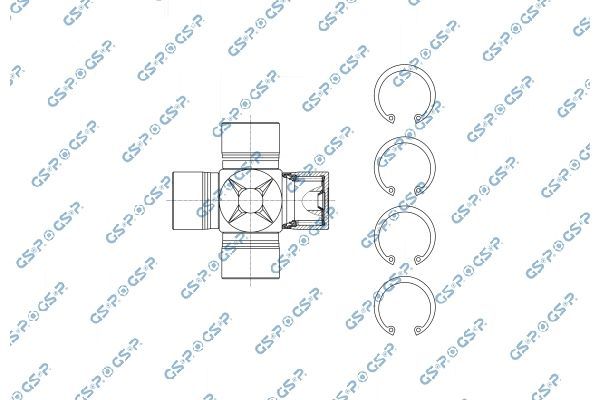 Jungtis, kardaninis velenas GSP UJ900161