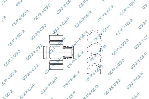 Jungtis, kardaninis velenas GSP UJ900182