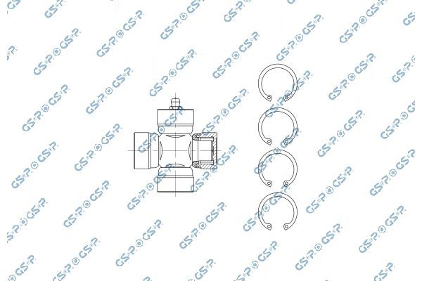 Jungtis, kardaninis velenas GSP UJ900194