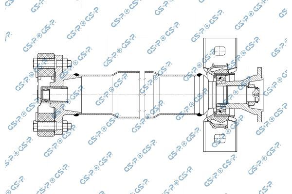 šarnyrinis velenas, ašies pavara GSP PS901687