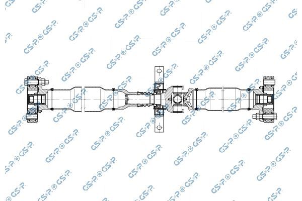 šarnyrinis velenas, ašies pavara GSP PS901740
