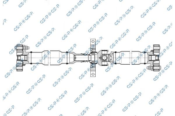 šarnyrinis velenas, ašies pavara GSP PS901746