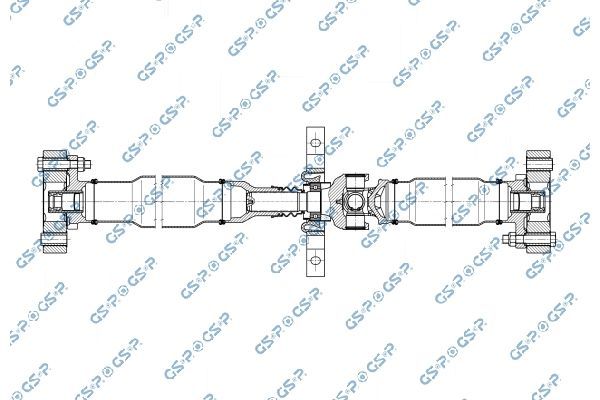 šarnyrinis velenas, ašies pavara GSP PS901756