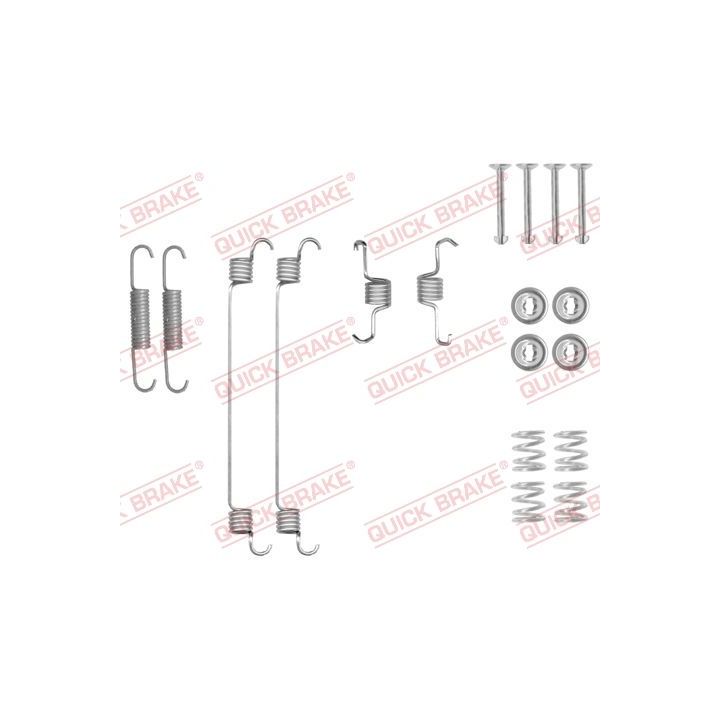 Priedų komplektas, stabdžių trinkelės QUICK BRAKE 105-0018