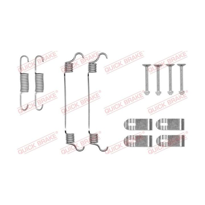 Priedų komplektas, stovėjimo stabdžių trinkelės QUICK BRAKE 105-0019