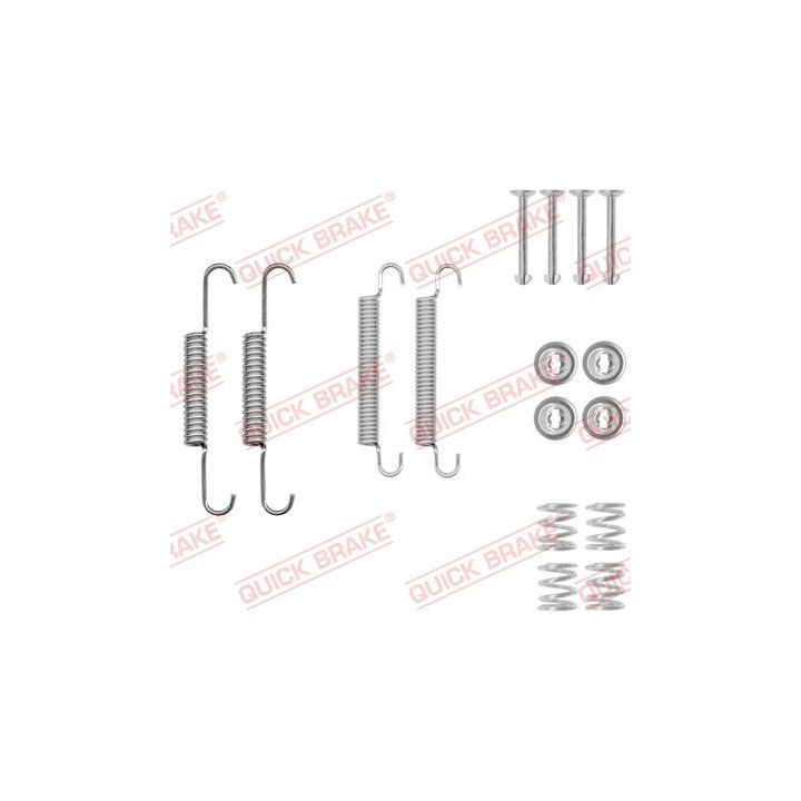 Priedų komplektas, stovėjimo stabdžių trinkelės QUICK BRAKE 105-0020