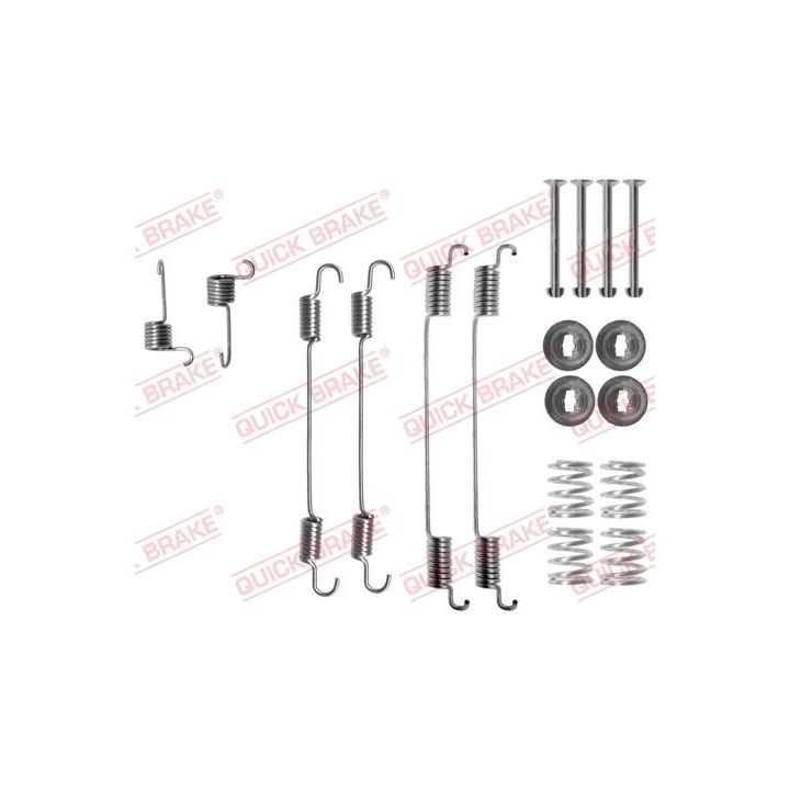 Priedų komplektas, stabdžių trinkelės QUICK BRAKE 105-0021