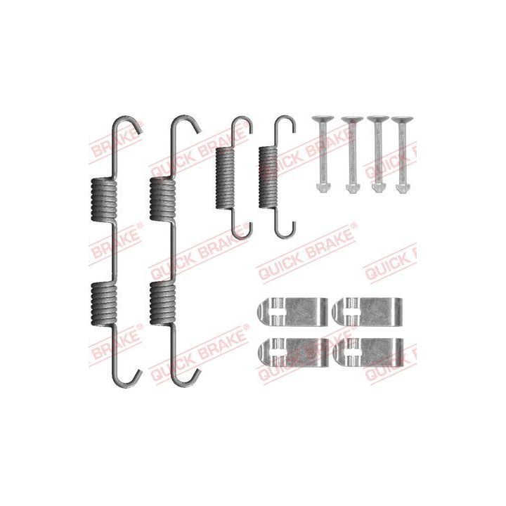 Priedų komplektas, stovėjimo stabdžių trinkelės QUICK BRAKE 105-0077