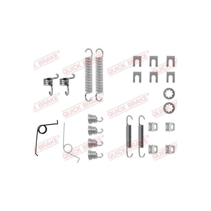 Priedų komplektas, stabdžių trinkelės QUICK BRAKE 105-0545