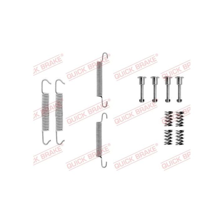 Priedų komplektas, stovėjimo stabdžių trinkelės QUICK BRAKE 105-0621