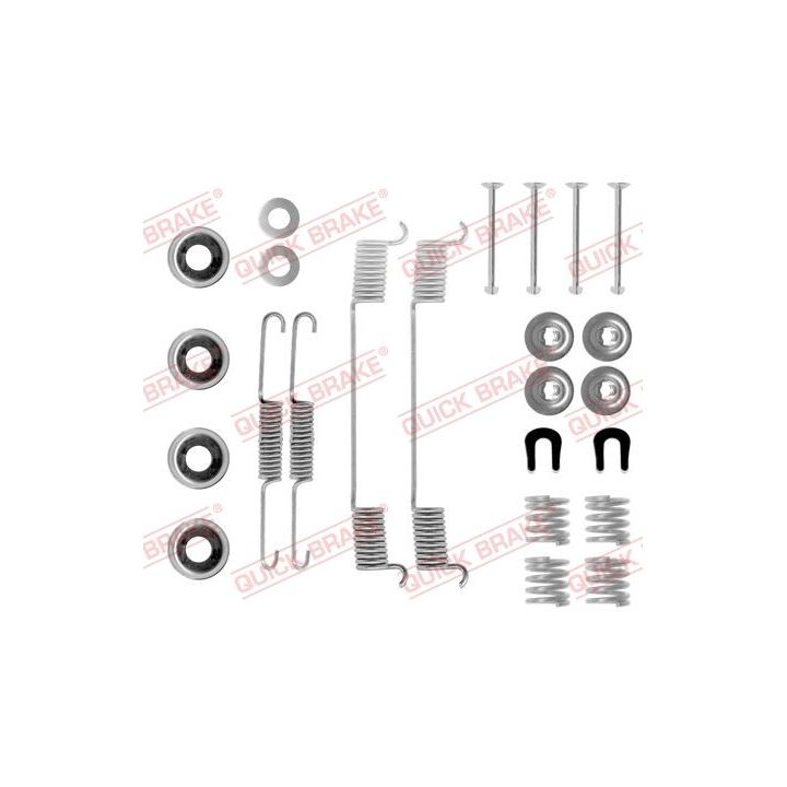 Priedų komplektas, stabdžių trinkelės QUICK BRAKE 105-0635