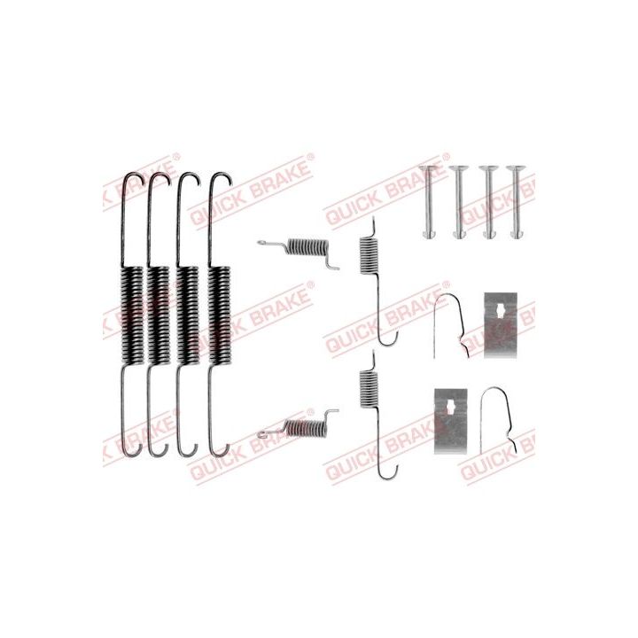 Priedų komplektas, stabdžių trinkelės QUICK BRAKE 105-0664
