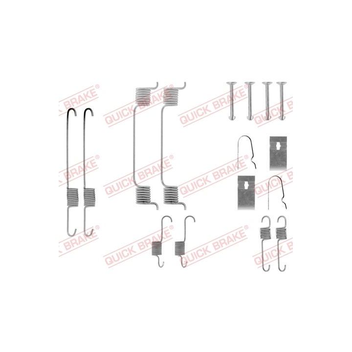 Priedų komplektas, stabdžių trinkelės QUICK BRAKE 105-0700