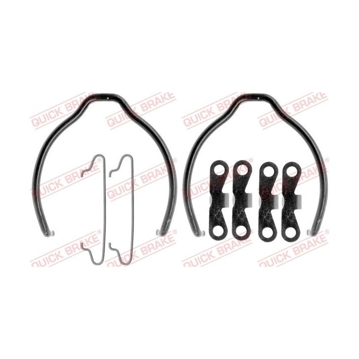 Priedų komplektas, stovėjimo stabdžių trinkelės QUICK BRAKE 105-0721
