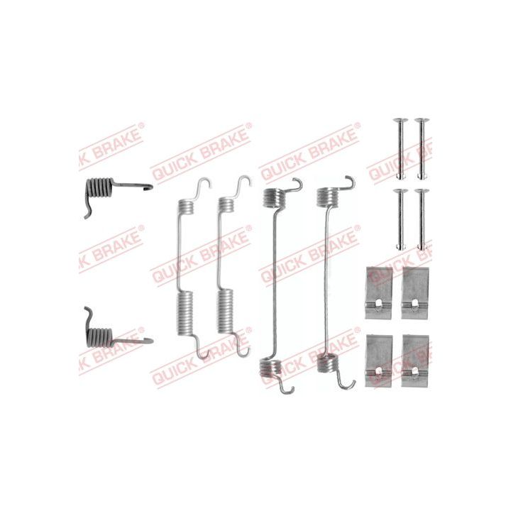 Priedų komplektas, stabdžių trinkelės QUICK BRAKE 105-0735