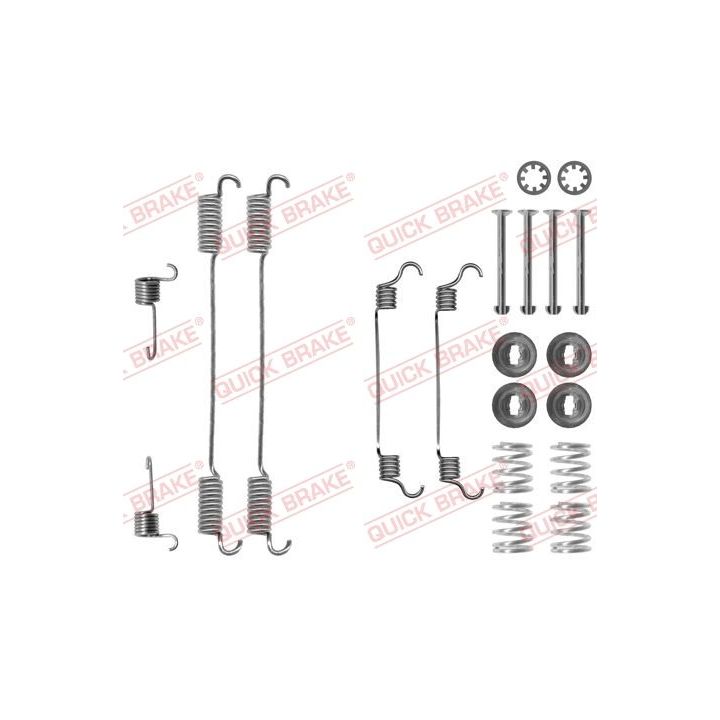 Priedų komplektas, stabdžių trinkelės QUICK BRAKE 105-0740