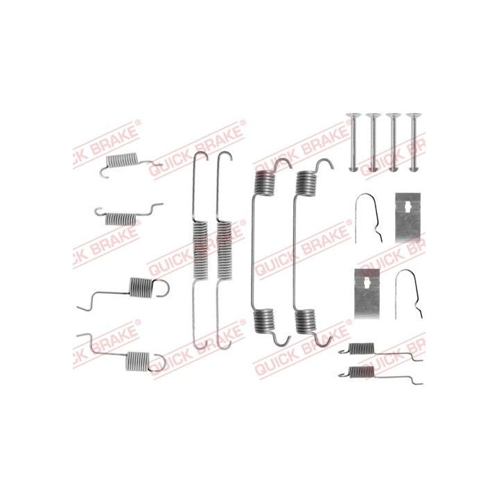 Priedų komplektas, stabdžių trinkelės QUICK BRAKE 105-0742