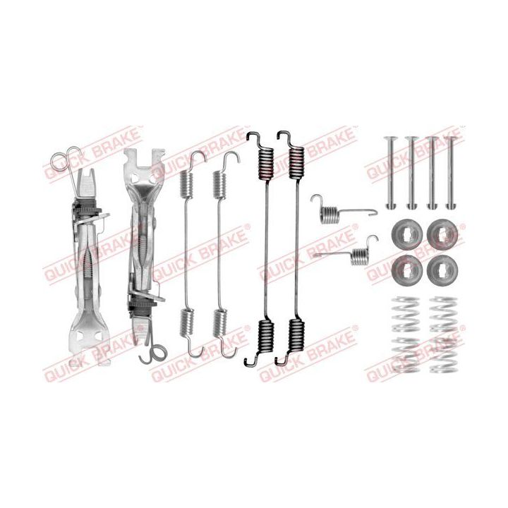 Priedų komplektas, stabdžių trinkelės QUICK BRAKE 105-0750S
