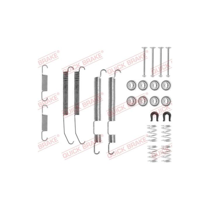 Priedų komplektas, stabdžių trinkelės QUICK BRAKE 105-0759