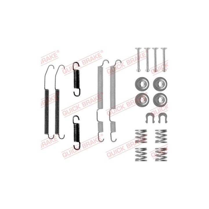 Priedų komplektas, stabdžių trinkelės QUICK BRAKE 105-0760