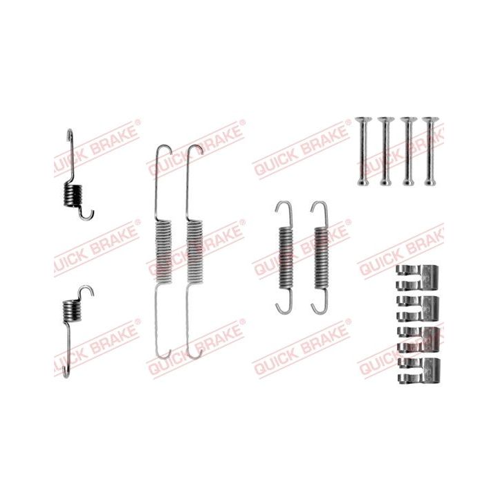 Priedų komplektas, stabdžių trinkelės QUICK BRAKE 105-0763