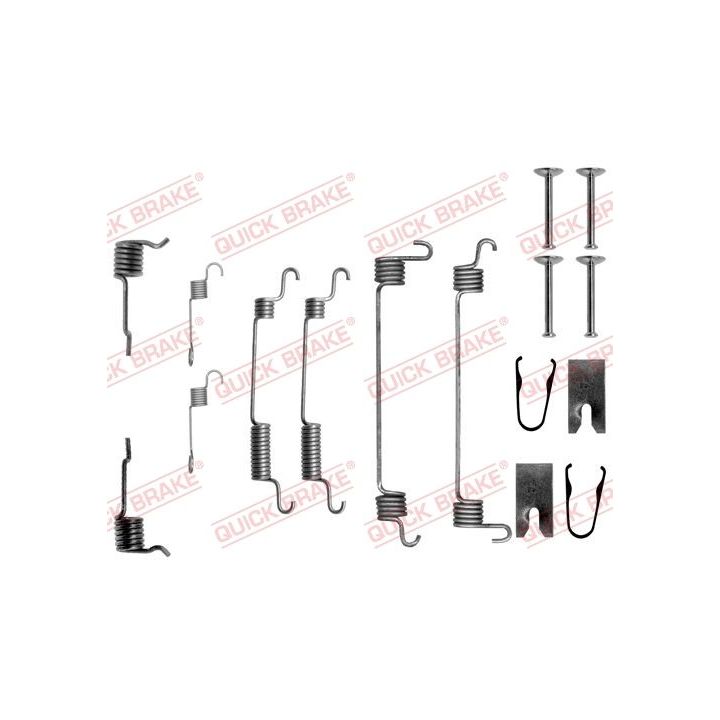 Priedų komplektas, stabdžių trinkelės QUICK BRAKE 105-0764
