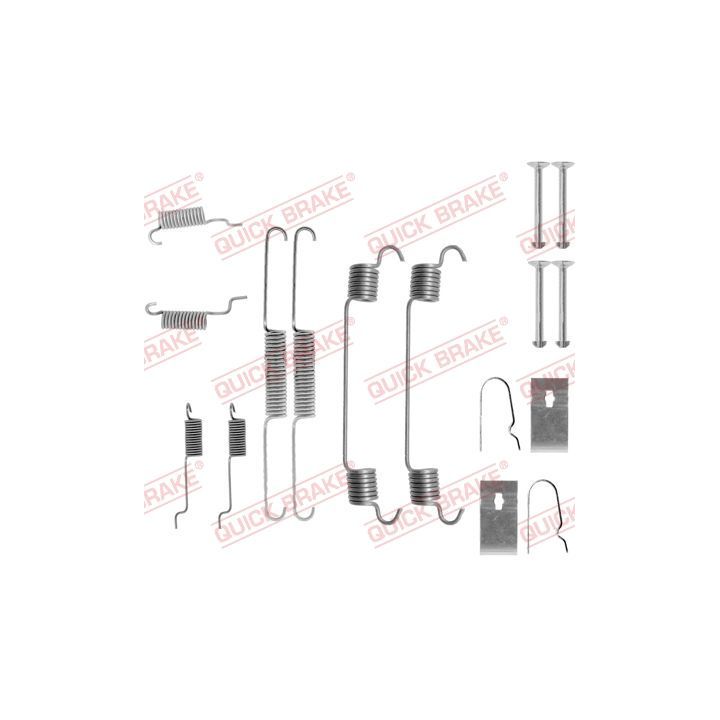 Priedų komplektas, stabdžių trinkelės QUICK BRAKE 105-0767