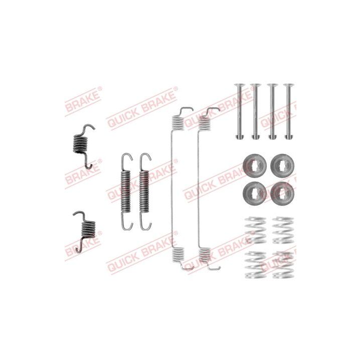 Priedų komplektas, stabdžių trinkelės QUICK BRAKE 105-0777