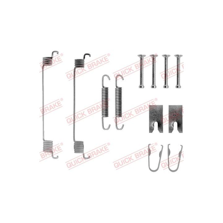 Priedų komplektas, stabdžių trinkelės QUICK BRAKE 105-0794