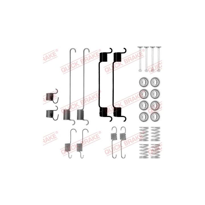 Priedų komplektas, stabdžių trinkelės QUICK BRAKE 105-0802