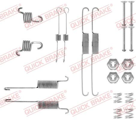 Priedų komplektas, stabdžių trinkelės QUICK BRAKE 105-0809
