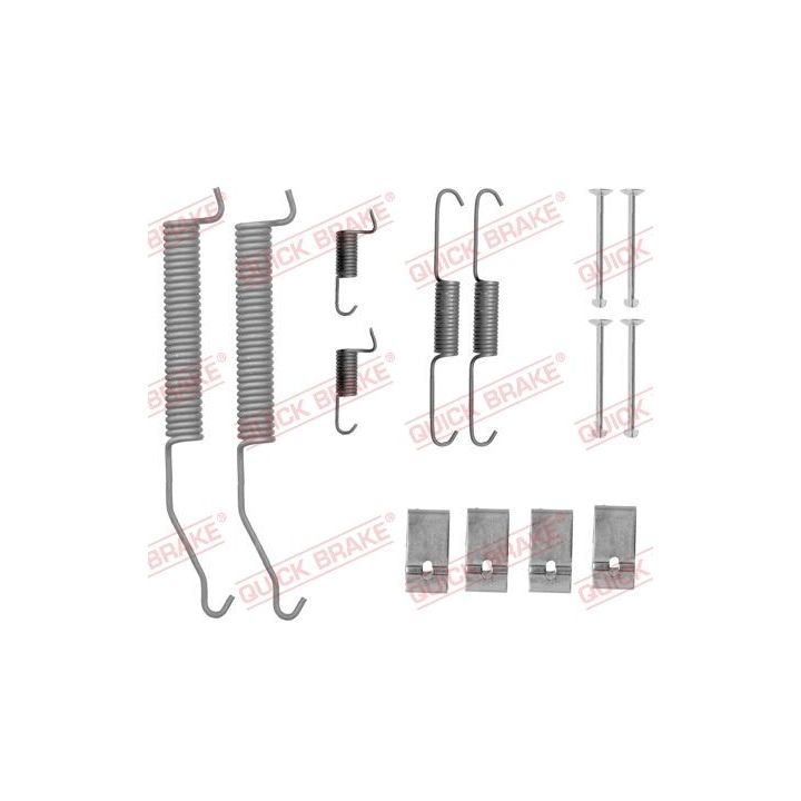 Priedų komplektas, stabdžių trinkelės QUICK BRAKE 105-0812