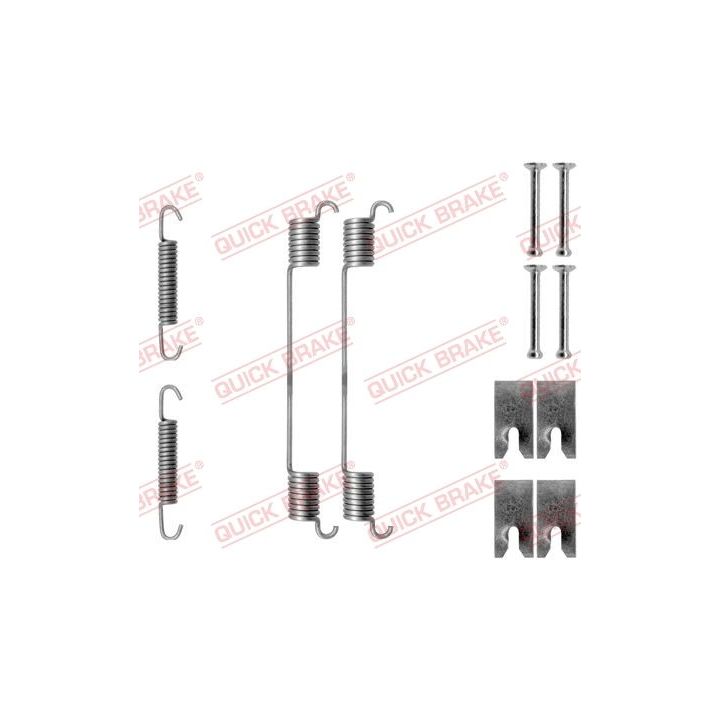 Priedų komplektas, stabdžių trinkelės QUICK BRAKE 105-0814