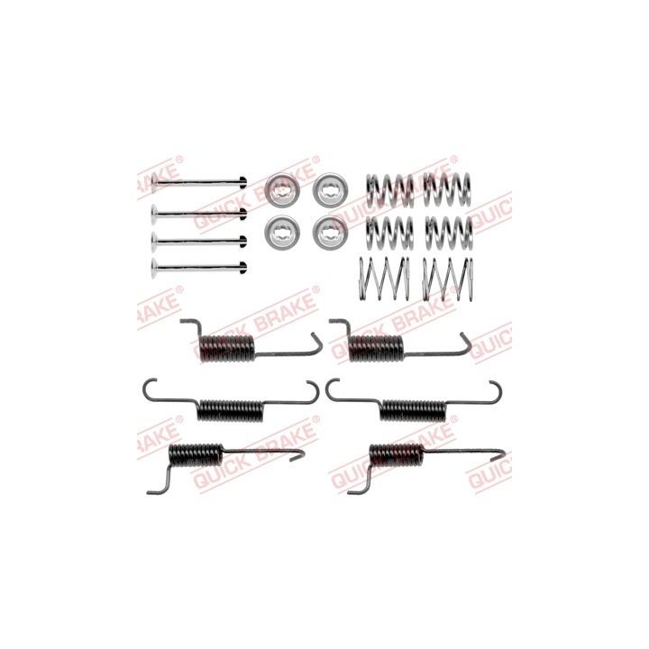 Priedų komplektas, stovėjimo stabdžių trinkelės QUICK BRAKE 105-0823