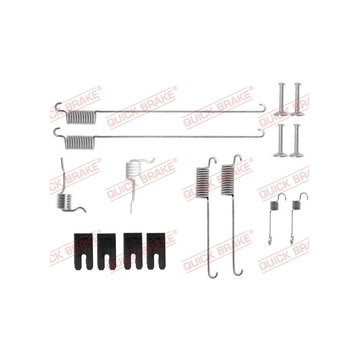 Priedų komplektas, stabdžių trinkelės QUICK BRAKE 105-0829