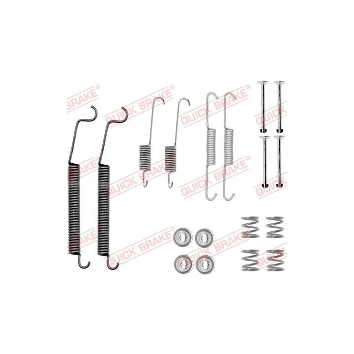 Priedų komplektas, stabdžių trinkelės QUICK BRAKE 105-0830