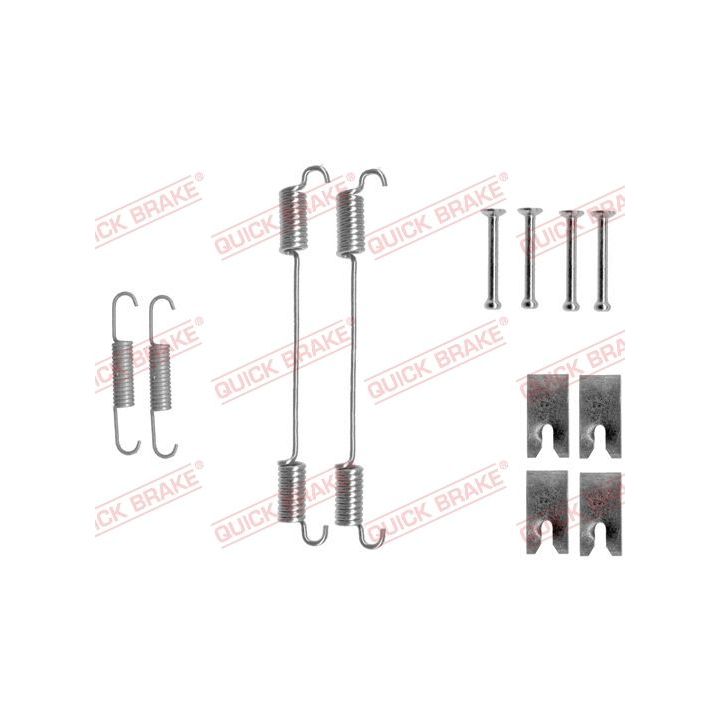 Priedų komplektas, stabdžių trinkelės QUICK BRAKE 105-0862