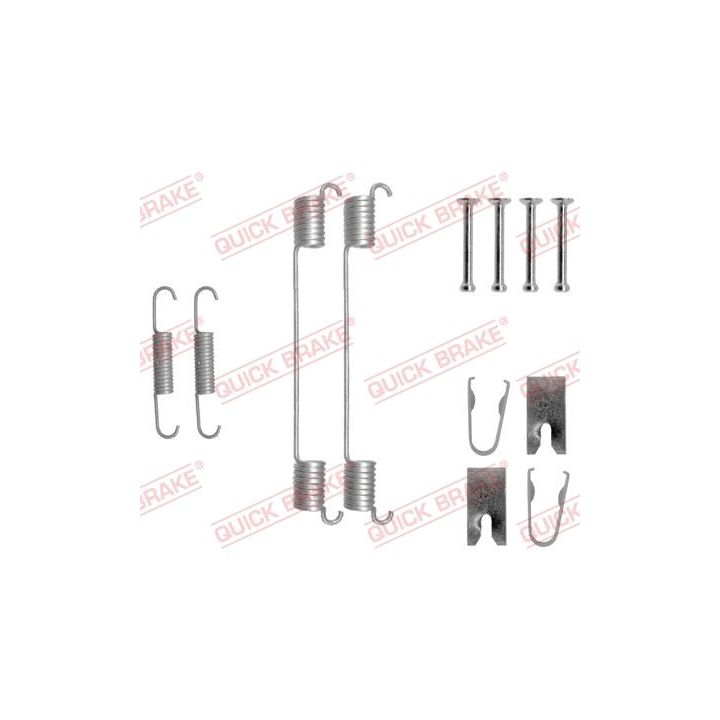 Priedų komplektas, stabdžių trinkelės QUICK BRAKE 105-0883