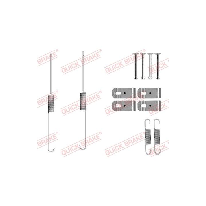 Priedų komplektas, stabdžių trinkelės QUICK BRAKE 105-0888