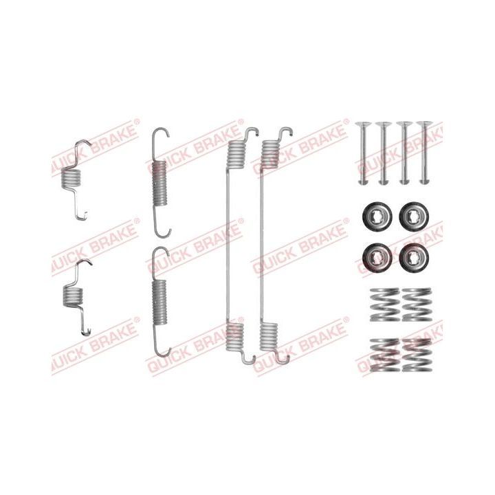 Priedų komplektas, stabdžių trinkelės QUICK BRAKE 105-0889