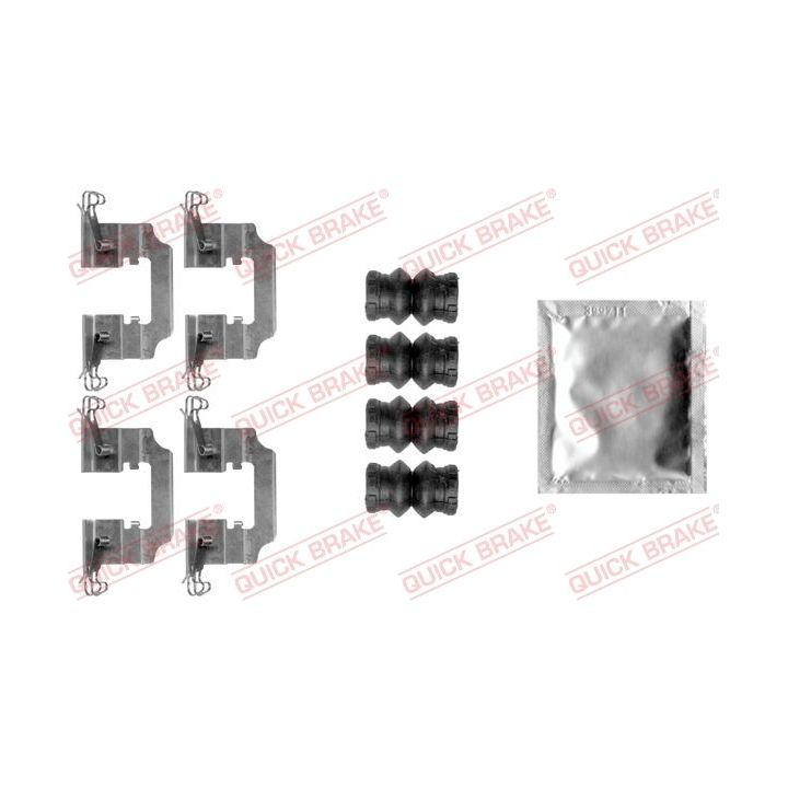 Priedų komplektas, diskinių stabdžių trinkelės QUICK BRAKE 109-0008