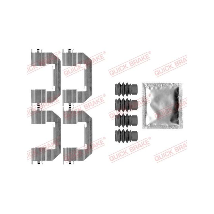Priedų komplektas, diskinių stabdžių trinkelės QUICK BRAKE 109-0011