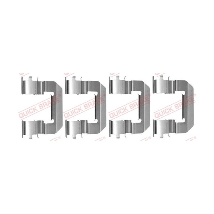 Priedų komplektas, diskinių stabdžių trinkelės QUICK BRAKE 109-0014