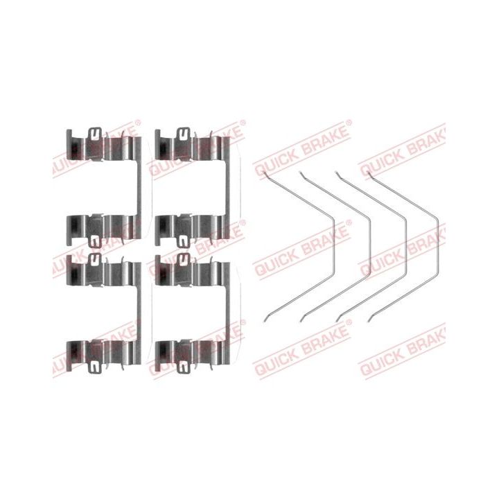 Priedų komplektas, diskinių stabdžių trinkelės QUICK BRAKE 109-0016