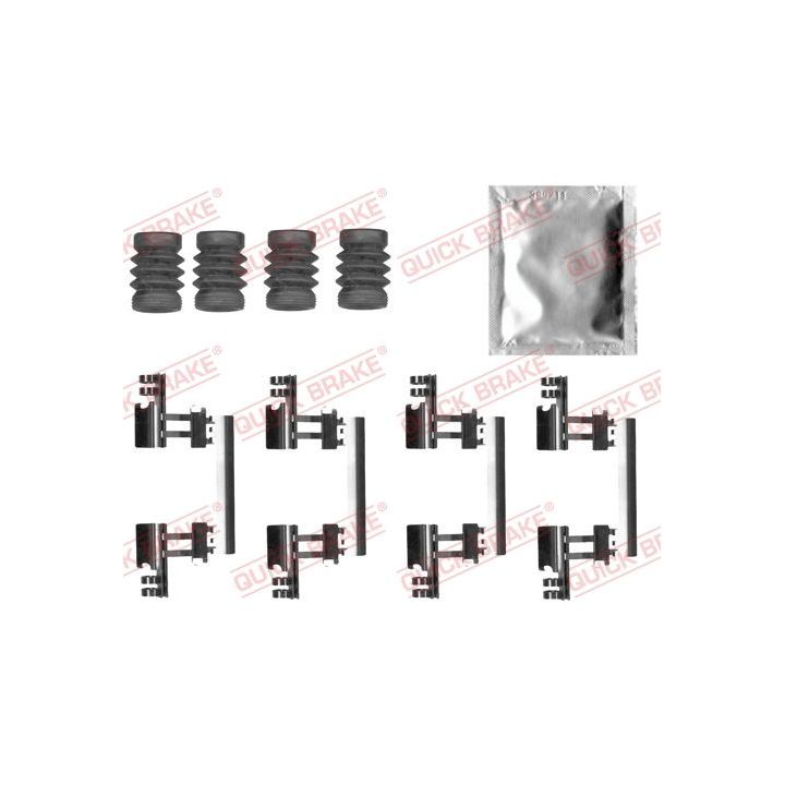Priedų komplektas, diskinių stabdžių trinkelės QUICK BRAKE 109-0027