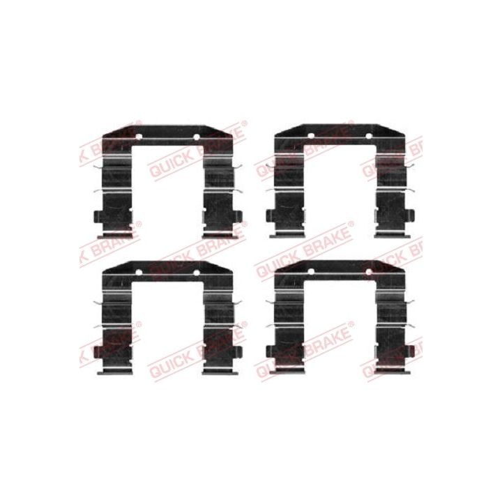 Priedų komplektas, diskinių stabdžių trinkelės QUICK BRAKE 109-0037