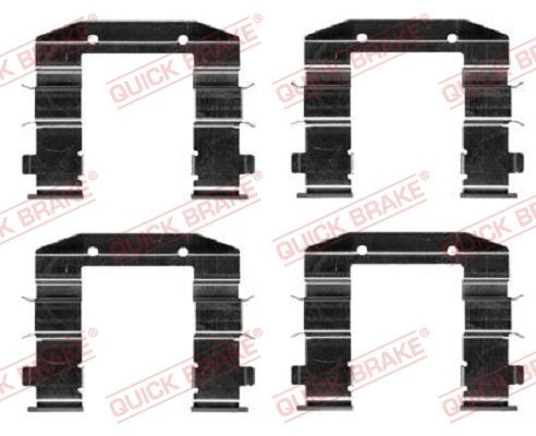 Priedų komplektas, diskinių stabdžių trinkelės QUICK BRAKE 109-0037