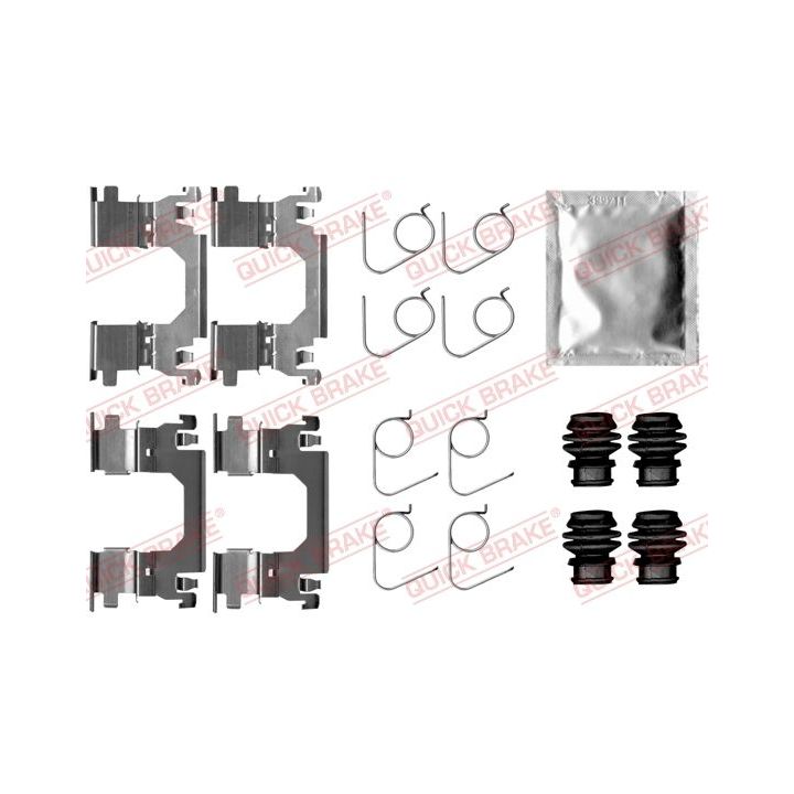 Priedų komplektas, diskinių stabdžių trinkelės QUICK BRAKE 109-0053